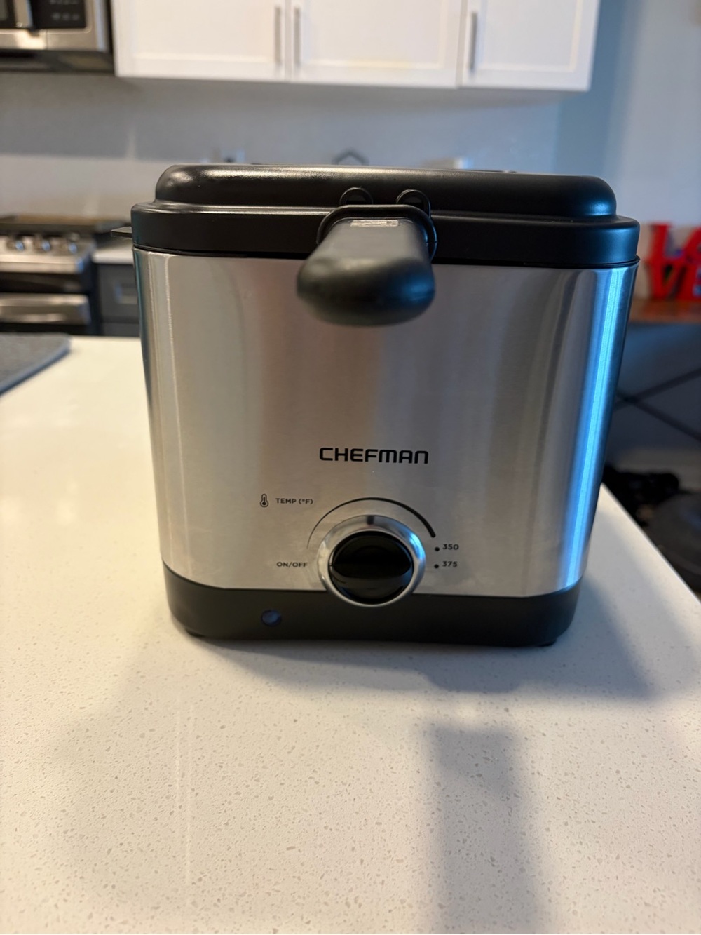 Chefman Stainless Steel Mini Deep Fryer - Black/Silver